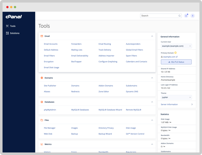 cPanel dedicated servers